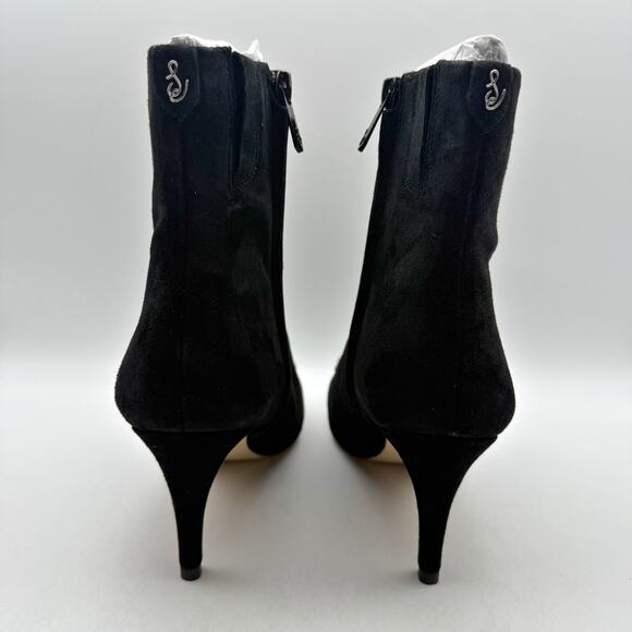 Sam Edelman Womens Ulissa Luster Ankle Bootie US 7.5 Black Suede Rhinestone NWOB - Picture 10 of 14
